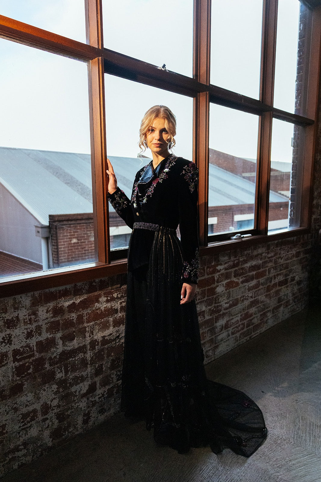 ELSA VELVET TAILORED JACKET | BLACK