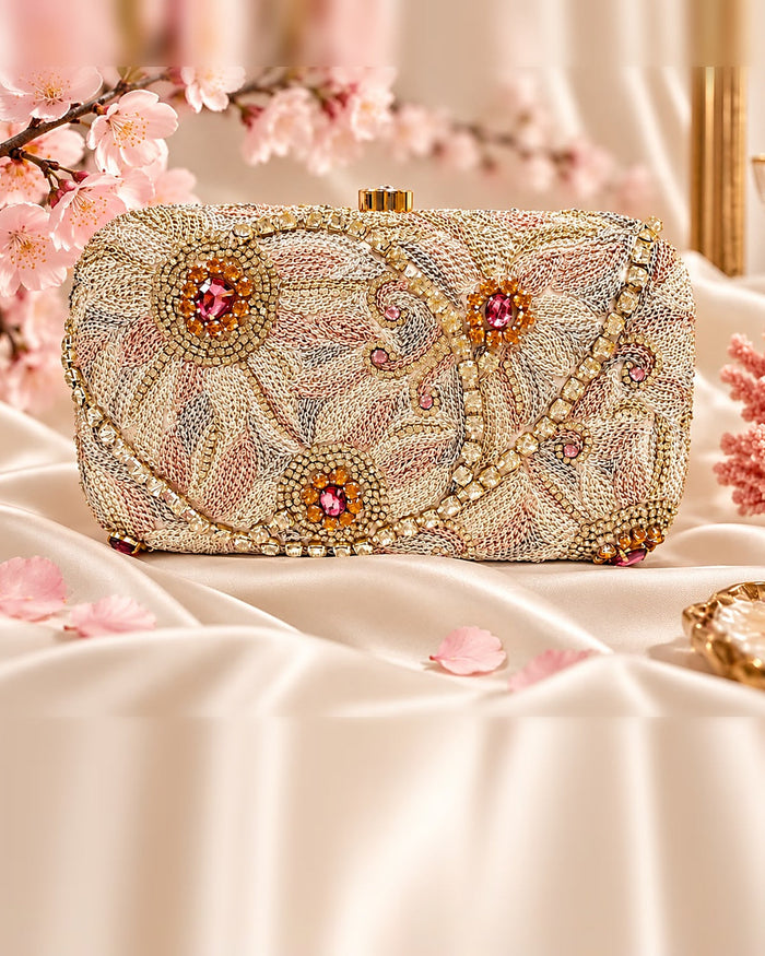 Hana Paisley Clutch