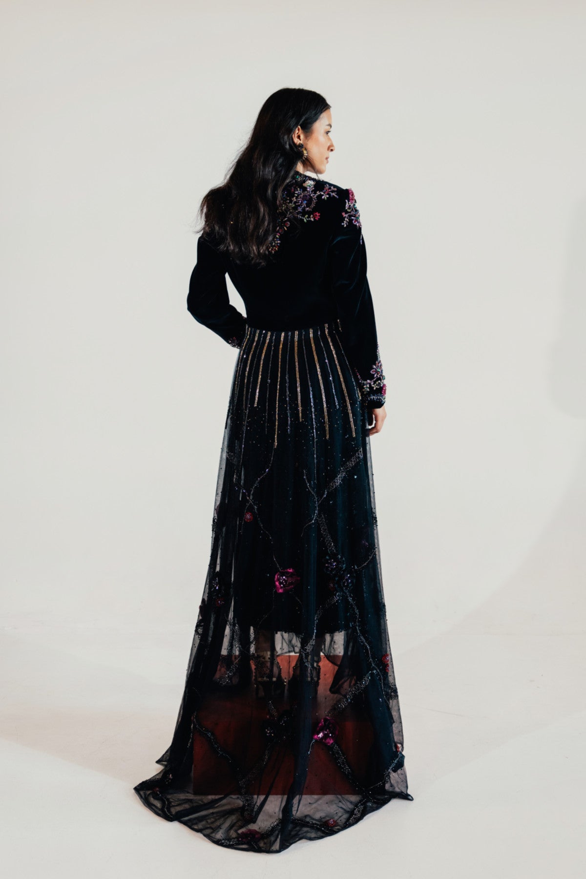 Natalia Embroidered Train