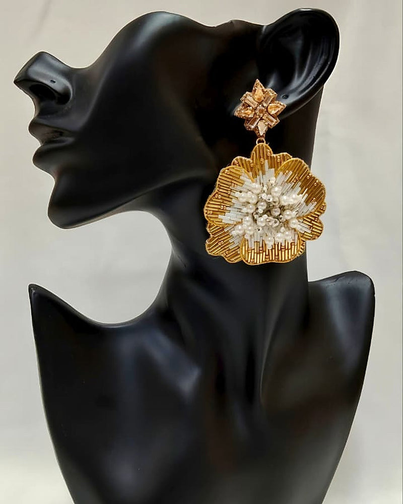 Pearl Blossom Earrings