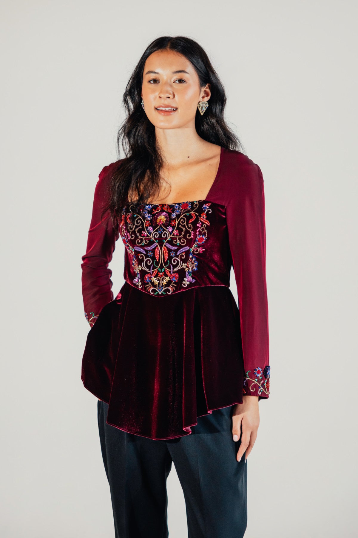 Sasha Peplum Top