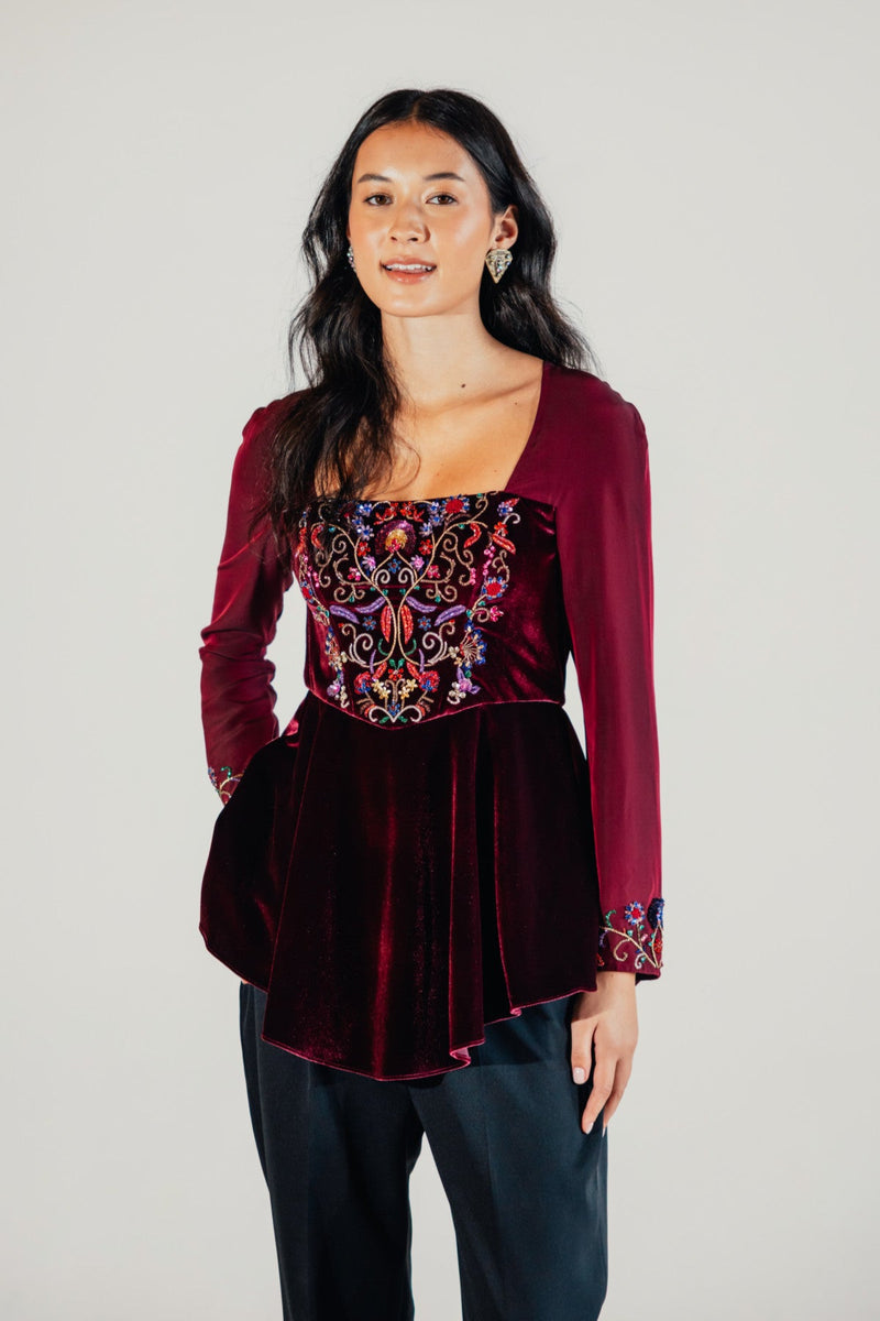 Sasha Peplum Top