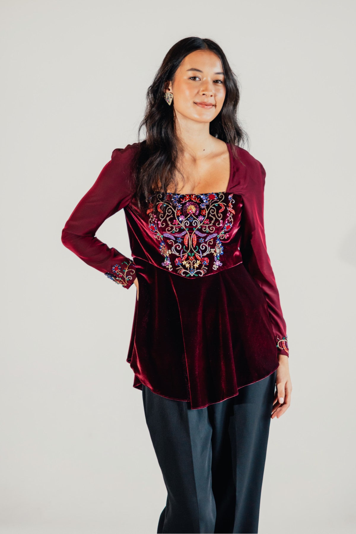Sasha Peplum Top