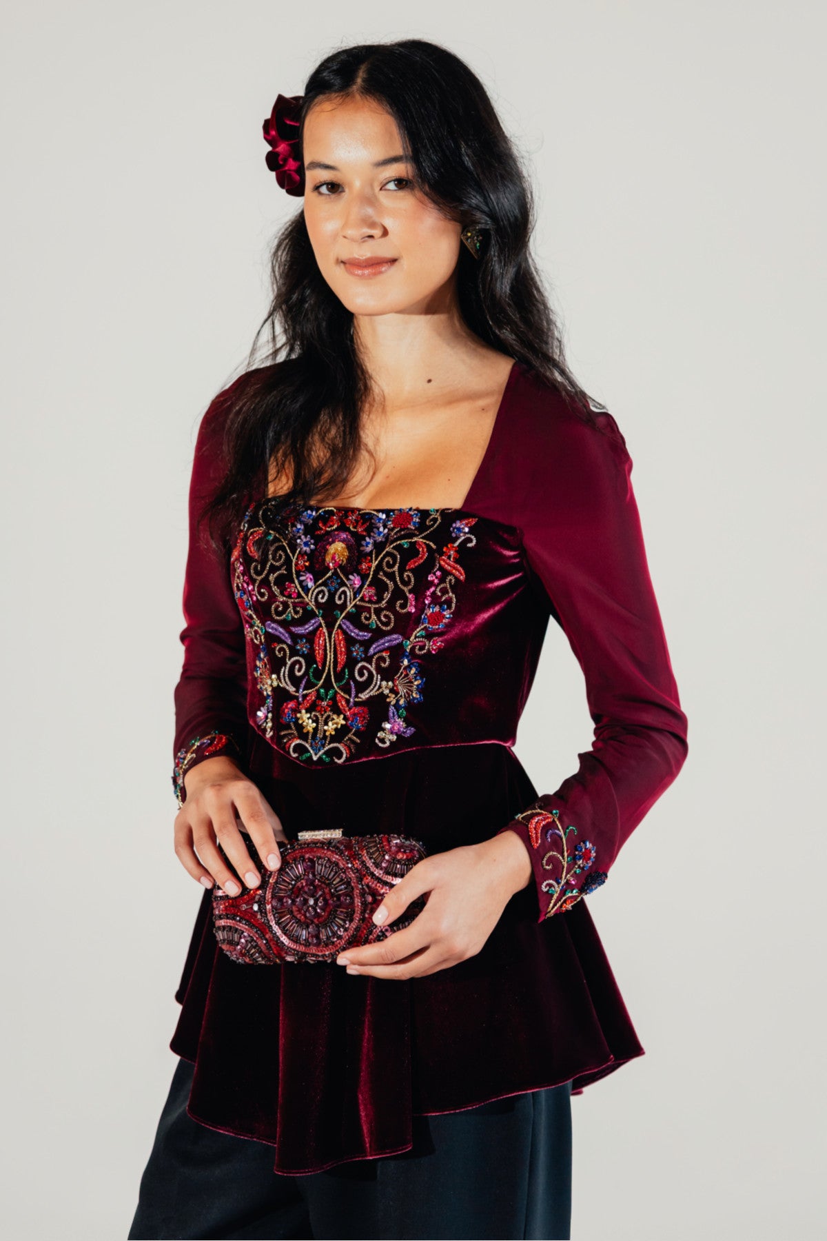 Sasha Peplum Top
